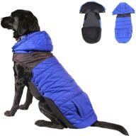 пальто для собак на зиму с рисунком лапки для маленьких, средних и крупных собак - одежда fragralley для собак: жилет от тревоги, водонепроницаемый и ветрозащитный логотип