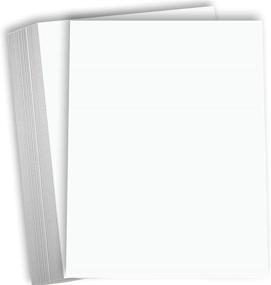 img 4 attached to 📄 Hamilco 80 lb Cover Card Stock - 8 1/2 x 11" White Thick Paper - 50 Pack for Brochure, Award, and Stationery Printing