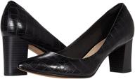 black leather clarks 👠 women's aubrie shoes for women logo