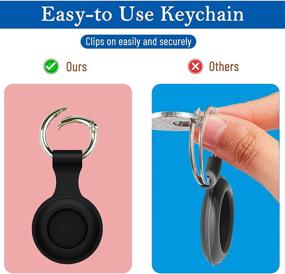 img 3 attached to Agvincy Silicone Protective Anti Lost Keychain