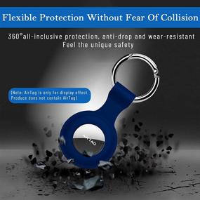 img 1 attached to Agvincy Silicone Protective Anti Lost Keychain