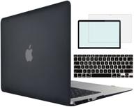 💼 premium 4-in-1 tojia macbook pro 13 inch case for a1278, 2008-2012 release - powerful protection, sleek black design logo