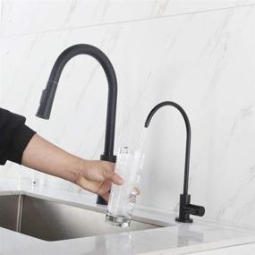 img 3 attached to 🚰 Matte Black Apaix Drinking Water Faucet: Optimal Kitchen Water Purifier Faucet for Non-Air Gap Reverse Osmosis Water Filtration System