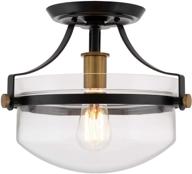 потолочный светильник kira home farmhouse semi flush ceiling логотип