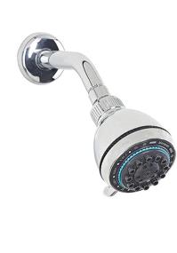 img 1 attached to 🚿 Bath Bliss Chrome 8-Function Monsoon Fixed Deluxe Shower Head: Spray, Massage, Pulse, Rain, Mixed, Ultimate Shower Experience