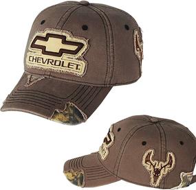 img 1 attached to Chevrolet Frayed Camo Hat Brown