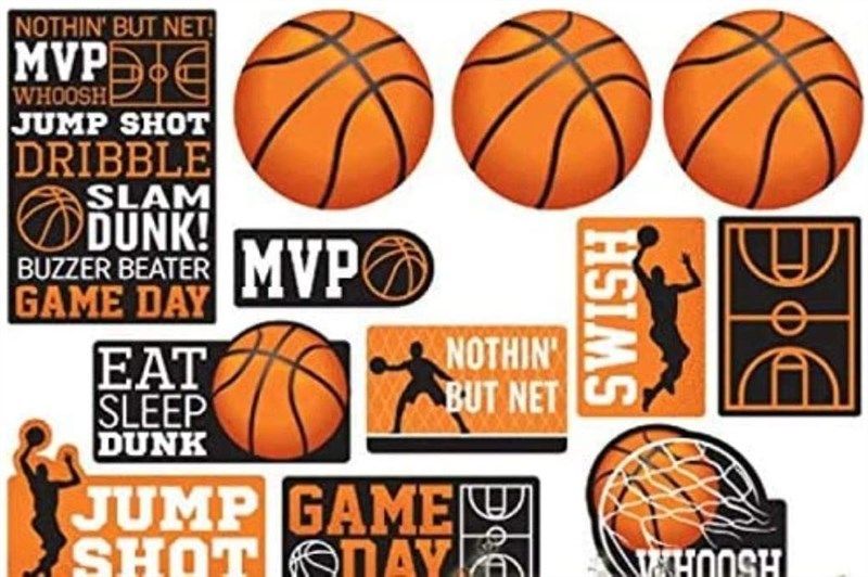 basketball birthday assorted decoration amscan 로고