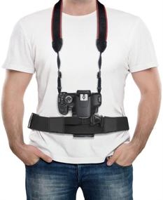 img 3 attached to 📷 Anwenk Adjustable Quick Release Camera Strap Belt Chest Harness - Fasten Belt Strap with Buckle - Quick Save Waist Strap for Canon Nikon Sony Pentax Panasonic DSLR Cameras & Lens Case (Black)