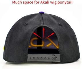 img 1 attached to Stylish Akali Cosplay Costume Hat with Intricate Embroideries - DAZCOS