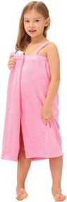 img 2 attached to 🎀 Fuchsia Kids' Home Store: Zexxxy Towel with Bowknot for Kids' Bath and Shower