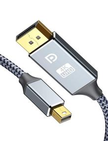 img 4 attached to 💪 ALCLAP Braided DisplayPort Cable: Thunderbolt Compatible and More!