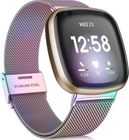 img 4 attached to GEAK Compatible With Fitbit Sense Bands/Fitbit Versa 3 Bands Women Men Wellness & Relaxation