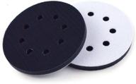 🧽 pack of 2 - 5-inch hook and loop soft sponge cushion interface buffer pads with 8 holes logo