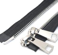 🧥 yahoga #5 28 inch two way separating silver metal zippers - perfect for jackets, coats, sewing crafts (28" tw silver) logo