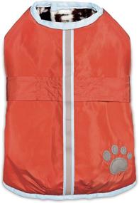 img 3 attached to Zack & Zoey Forest Friends Reversible Thermal Nor'easter Coats for Dogs - ThermaPet