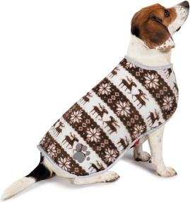 img 1 attached to Zack & Zoey Forest Friends Reversible Thermal Nor'easter Coats for Dogs - ThermaPet