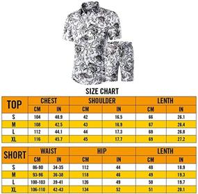 img 1 attached to LAMLICKA Tracksuit Floral Casual Hawaiian Men's Clothing for Active