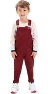 👖 offcorss toddler overalls: stylish boys' clothing for easy dressing logo