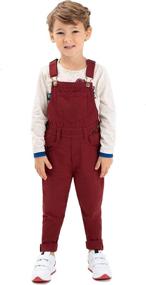 img 4 attached to 👖 OFFCORSS Toddler Overalls: Stylish Boys' Clothing for Easy Dressing