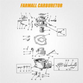 img 2 attached to Карбюратор замены для тракторов IH Farmall A AV B BN C SUPER - 352376R92 354184R93 355485R91 373957R91 52499DB 69401D TSX156 TSX157 TSX319