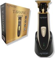 🧔 professional beard trimmer for men - supreme trimmer hair clippers kit with mustache and travel trimmer. cordless grooming kit featuring led indicator & usb rechargeable stand - st5210 gold t-shaper li logo