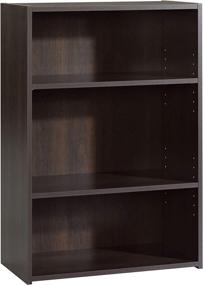 img 3 attached to Sauder Beginnings 3-Shelf Bookcase: Cinnamon Cherry Finish for Stylish Organization