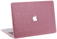 💎 stylish rhinestone bling macbook case: perfect fit for macbook air 13 inch & pro 13 inch (multiple compatible models), gorgeous pink design logo