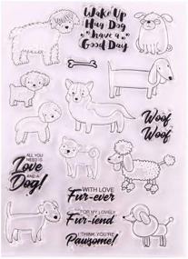 img 4 attached to Dogs as Best Friends: Clear Stamps for Card Making, Decoration, and Scrapbooking Bliss