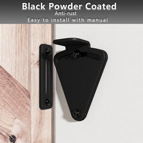 img 3 attached to 🔒 Enhance Privacy with Skysen Black Sliding Hardware