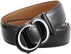 img 1 attached to Luxury Automatic Leather Business 47 3Inch Men's Accessories for Belts