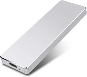 img 4 attached to 💽 Ultra-Thin Portable Hard Drive External USB 3.1 Type C 1TB 2TB - Suitable for Mac, PC, Laptop, PS4, Xbox One | Silver 2TB (Model: YOP-A1)