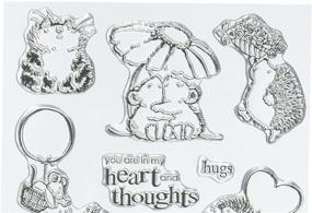 img 1 attached to 💌 Penny Black PB30020 Clear Stamp Set Review: Heartwarming Hugs for Card Making and Scrapbooking