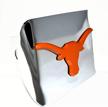 texas longhorns orange emblem chrome logo