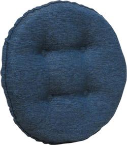 img 3 attached to 🪑 Enhance Your Barstools with Klear Vu Omega Gripper Non-Slip Tufted Cushions, 4 Pack in Indigo