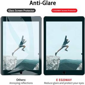 img 2 attached to 📱 E EGOWAY Защитная пленка с рисунком для рисования Matte PET для iPad Pro 11 дюймов 2018-2020: совместима с Apple Pencil и Face ID!