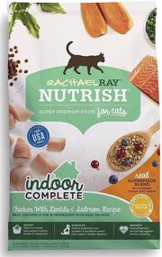 img 2 attached to 🐱 Nutrish Rachael Ray Indoor Complete Natural Dry Cat Food, Chicken and Lentils with Salmon Recipe, 3 lbs (Pack of 2)