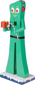 img 3 attached to 🎄 Clever Creations Gumby 14 Inch Wooden Nutcracker: Festive Christmas Decor for Shelves and Tables