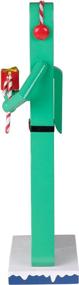 img 1 attached to 🎄 Clever Creations Gumby 14 Inch Wooden Nutcracker: Festive Christmas Decor for Shelves and Tables