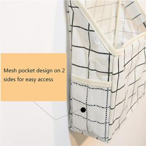 img 1 attached to 🚿 White Waterproof Wall Hanging Storage Bag - Over The Door Closet Organizer for Bedroom & Bathroom