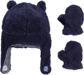 img 1 attached to Carters Girls Mitten Sherpa Months Girls' Accessories