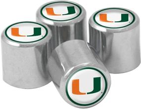img 1 attached to Miami Hurricanes Metal Valve 4 Pack