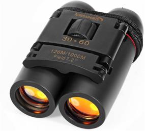 img 2 attached to 🔭 Aurosports Compact Folding Binoculars Telescope 30x60 - Perfect for Bird Watching, Low Light Night Vision, Outdoor Birding, Travelling, Sightseeing, Hunting, and More