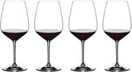 🍷 riedel extreme cabernet wine glasses - pack of 4 (1 count), clear logo