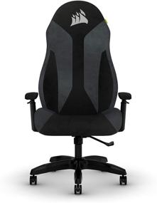 img 3 attached to 🎮 Enhanced Gaming Experience with CORSAIR TC60 Fabric Gaming Chair - Grey - Perfect Fit for Relaxed Comfort