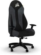 🎮 enhanced gaming experience with corsair tc60 fabric gaming chair - grey - perfect fit for relaxed comfort логотип