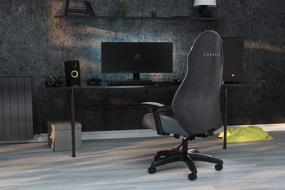 img 1 attached to 🎮 Enhanced Gaming Experience with CORSAIR TC60 Fabric Gaming Chair - Grey - Perfect Fit for Relaxed Comfort