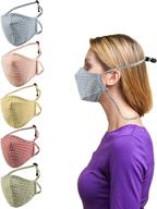 🎭 printed pattern dust cotton mouth mask for dust, sports, outdoors - unisex, fashionable, washable, and reusable logo