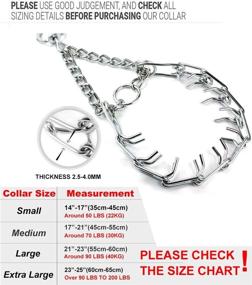 img 2 attached to 🐾 Supet Pinch Collar: Adjustable Stainless Steel Training Prong Collar for Dogs - Ideal for Samll, Medium, and Large Breeds