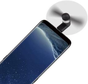 img 1 attached to 📱 Аудиологический портативный USB-вентилятор для телефонов с Micro USB для Samsung Galaxy S6/S7 Edge, Android смартфонов, HTC One X, Nokia 5230
