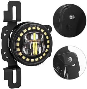 img 3 attached to 🔦 Крепление для установки LED-противотуманных фар AUDEXEN 4 дюйма для Jeep Wrangler 2013-2018 Hard Rock, Rubicon X, 10-летие и 75-летие